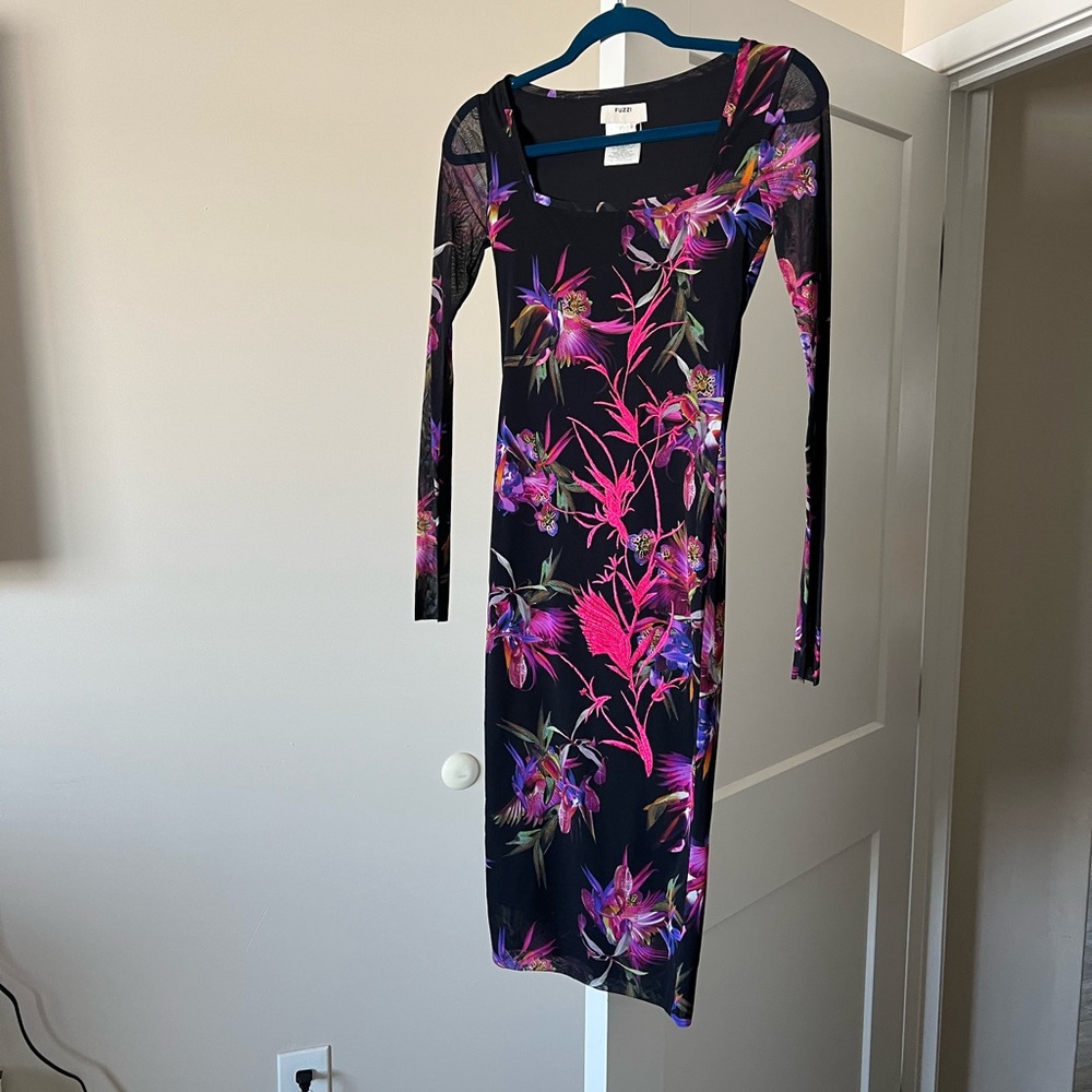 Fuzzi Mesh Dress